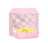 10 pezzi/20 pezzi/50 pezzi Vassoi di carta a forma di barca per alimenti, vassoi per patatine di mais, piatti di carta a forma di barca per servire, scatole di carta per hot dog, patatine fritte, spun