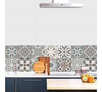 10 pezzi/20 pezzi Adesivi da parete per cucina stile mandala, adesivi impermeabili e anti-grasso per cucina, adesivi, adesivi da parete, decalcomanie in vinile per decorazioni domestiche, articoli per