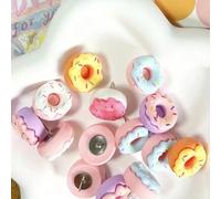 10 pezzi/20 pezzi Fermapagine decorativi di colore casuale, puntine a forma di ciambella per parete fotografica, parete tematica, lavagna, bacheca di sughero, mappa, bacheca degli avvisi, ufficio o ca