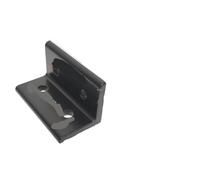 10 pezzi 2020 2040 3030 4040 Staffa angolare for estrusione in alluminio 6 mm Slot L 90 gradi con dadi a T Vite(Black-4080-4 hole)