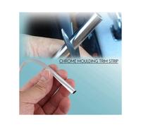 10 Pezzi 20FT Modanatura Cromata Modanatura Decorativa Copertura per Portiera Auto Antigraffio Copertura Argento