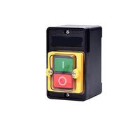 10 pezzi 220V/380V ON/OFF Interruttore a pulsante impermeabile MAX 10A Interruttore di avviamento di alimentazione in plastica trifase Pulsante for trapano da banco(KA0-10KH)