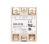 10 pezzi 24V-380V 40A 250V SSR-40DA Modulo relè a stato solido 3-32V CC a CA SSR-40 DA SSR Custodia con coperchio in plastica