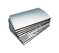 10 Pezzi 25 Cm * 18 Cm 5 Mm / 10 Mm Tappetino Acustico Isolamento Termico Auto Furgone Isolamento Acustico Isolamento Cofano Isolamento Termico Motore(10pcs 10mm)