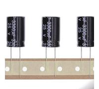 10 Pezzi 25V 3300UF Condensatore elettrolitico in alluminio plug-in 16x25 16 * 25mm