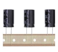 10 Pezzi 25V 4700UF Condensatore elettrolitico in alluminio plug-in 16x25 16 * 25mm