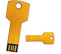 10 pezzi, 2GB USB Flash Drive-Portachiavi, in metallo, a forma di chiave di memoria USB 2,0 arancione 2 Gb