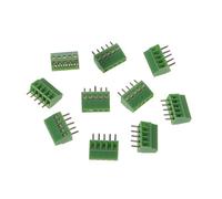 10 pezzi 2Pin-10Pin vite PCB morsettiere montate connettore passo 2,54 mm Kit barra di messa a terra terminale(5PIN)