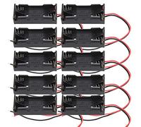10 Pezzi 2x 3x Portabatteria AAA con Cavi Portabatteria con Fili Vano Batteria 3~4,5 V((2x AAA))
