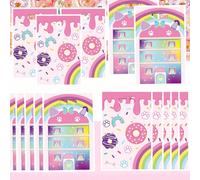 10 pezzi/30 pezzi/50 pezzi Sacchetti regalo in confezione, motivi carini a cartone animato, donut, zampa di gatto, adatti per compleanni, vacanze, matrimoni, eventi di regali, battesimi, feste, confez