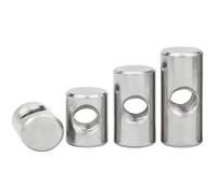 10 pezzi 304 acciaio inossidabile dadi a barilotto foro trasversale martello incorporato for mobili in legno(M6x30 OD10)