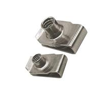 10 pezzi 304 clip tipo U in acciaio inossidabile con filettatura M8 M6 M5 M4 dado a lamella dadi a balestra Q312 adatti for auto moto(M8)