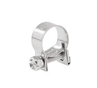 10 Pezzi 304 Fascette stringitubo Regolabili in Acciaio Inossidabile for Tubi, for progetti Fai da Te Fascette stringitubo Fascette stringitubo Fascetta stringitubo(11-13mm)