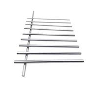 10 pezzi 304 tondino in acciaio inossidabile, 500mm barra di metallo solido albero barre, barre di acciaio liscio for fai da te modello artigianale, industria, hobby di lavorazione dei metalli(4mm)