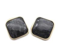 10 pezzi 30mm bottoni grandi per cappotto bottoni neri convessi design piatto per abbigliamento accessori per cucire bottoni quadrati rosa per camicia, Nero, 30mm-10pcs