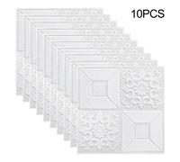 10 Pezzi 3D Autoadesivo Piastrelle Pietra Mattone Adesivo Parete Pannelli Schium