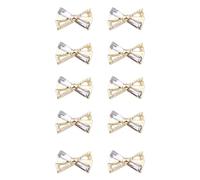 10 pezzi 3D BOWS NAGE ART RASSE STORS BOUDS NOT Magia Accessori per unghie 3D in metallo leggero