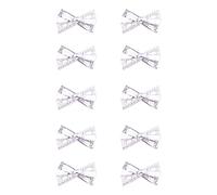 10 pezzi 3D BOWS NAGE ART RASSE STORS BOUDS NOT Magia Accessori per unghie 3D in metallo leggero