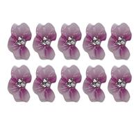 10 pezzi 3D fiori per unghie acriliche, strass accessori per unghie da donna