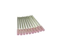 10 pezzi 3mm albero montato testa di rettifica in ceramica lucidatura mola abrasiva utensili elettrici rotanti, cilindro 4mm P120