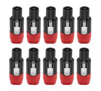 10 Pezzi 4 Pin NL4FC connettore Altoparlante Spina Ohm Audio Adattatore Twist Lock 4Pin Speakon Femmina Accessori B