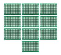 10 pezzi 4 x 6 cm a doppia faccia saldatura circuito universale circuito stampato fai te PCB prototipo di circuito per saldatura fai te e progetto elettronico