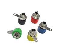 10 pezzi 4mm Banana Binding Post 4mm Banana Socket Adapter Rosso Verde Giallo Nero Blu(70R)