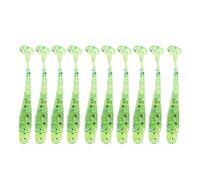 10 pezzi 5 cm plastica morbida esche artificiali per pesci grub esche a vite senza fine design realistico durevole di alta qualità per attrezzatura da pesca in acqua salata dolce (Stile F)