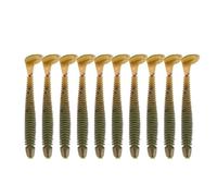 10 pezzi 5 cm plastica morbida esche artificiali per pesci grub esche a vite senza fine design realistico durevole di alta qualità per attrezzatura da pesca in acqua salata dolce (Tipo A)