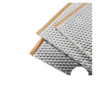 10 Pezzi 5 Mm Universale Isolamento Acustico Per Auto Autoadesivo Cotone Schiuma A Celle Chiuse Foglio Alluminio Cofano Porta Copertura Isolamento Termico Motore