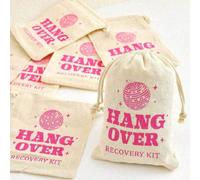 10 pezzi/5 pezzi Kit di pronto soccorso per il mal di testa, Set di salvataggio per l'alcol da festa da soli, Borsa in tela, Borsa di emergenza per la sopravvivenza, Borsa regalo per matrimoni, Borsa