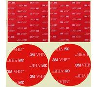 10 pezzi 50 mm tondo/quadrato doppio trasparente autoadesiva 3 m VHB/Strong adesivi schiuma/extra forte per tutti fai da te compresi i rilevatori di fumo/Dash Cam