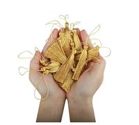 10 pezzi/50 nappe da 9,5 cm, nappe per chiave fai da te, per segnalibri, accessori artigianali, decorazione per la casa e i mobili (260 oro, 10,50 pezzi)
