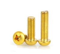 10 pezzi-50 pezzi GB818 M1.2 M1.4 M1.6 M2 M2.5 M3 M4 M5 M6 Vite tonda in ottone(4mm,M1.2 20pcs)