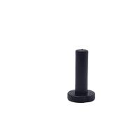 10 pezzi 6,35 mm Tappo terminale dritto Tappo terminale Foro da 1/4 di pollice Tappi di tenuta a tenuta stagna Ugello nebulizzatore Tee Strumento bloccato Acqua RO(10pcs Black)