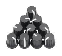 10 pezzi 6 mm manopola potenziometro di controllo elettronico rotante, tappo regolabile for del volume, interruttore