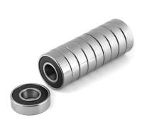 10 Pezzi 6001-2RS Cuscinetti a Sfera, Cuscinetto a Sfere a Gola Profonda Sigillato in Gomma, 12x28x8mm Robusti Cuscinetti a Sfera per Scanalatura a Base di Gomma Multiuso per Macchine e Utensili