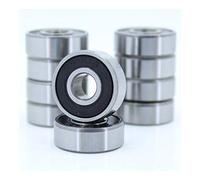 10 pezzi 606RS cuscinetto di piccole dimensioni a sfere in miniatura sigillato in gomma 606 RS cuscinetti in acciaio cromato 6 * 17 mm