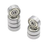 10 pezzi 606ZZ 6x17x6mm Cuscinetto ABEC-7 Cuscinetti a sfere in miniatura 606Z 606 ZZ for Makefr RS CNC 32 Tutor