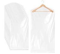 10 Pezzi 60x120cm buste trasparenti per vestiti,Copriabiti Antipolvere Trasparenti,Porta Abiti in Plastica,copriabiti da armadio,per Abiti,Camicie e Altro