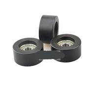 10 pezzi 638ZZ cuscinetto a sfere rivestito in plastica nera for porte e finestre Puleggia da corsa 8 * 40 * 20mm BSF63840-20