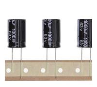 10 Pezzi 63V 1000UF Condensatore elettrolitico in alluminio plug-in 16x25 16 * 25mm