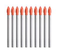 Gunpla 10 Pezzi 6Mm Punta per Vetro Punte Trapano per Bucare Piastrelle Gres Por