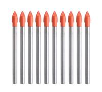 10 Pezzi 6Mm Punta per Vetro Punte Trapano per Bucare Piastrelle Gres Porcellana