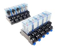 10 pezzi, 8/11/14 pin, con base, DPDT, relè intermedio elettromagnetico generale a bobina miniatura, 5 A, interruttore di controllo for apparecchiature elettriche(MY4NJ - 14Pin,10pcs (AC220V))