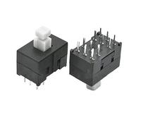 10 pezzi 8,5 * 13 Accessori for la manutenzione della console di sintonizzazione Interruttore a chiave,5mm*13 mm con reset senza blocco 12 pin Controls Switches