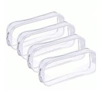 10 pezzi/8 pezzi/6 pezzi/4 pezzi/2 pezzi/1 pezzo Astuccio trasparente/Borsa da toilette, Custodia da viaggio in PVC trasparente con cerniera, Borsa trucchi, Accessori da viaggio, Dimensioni astuccio: 