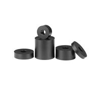 10 pezzi, 8mm di diametro interno, cuscinetto ammortizzatore cilindrico in caoutchouc fluorato con foro passante, 14mm di diametro esterno, 3mm di altezza, 8x14x3mm