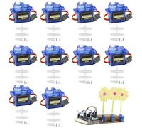 10 pezzi 9G Micro Servo Motore: Mini servomotore per Arduino, Mini servo modellismo con cavo, Micro Servo motore per RC Robot Arm/Mano/Camminare Elicottero Aeroplano Auto Barca Controllo