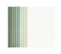 10 Pezzi A4 Copertine Per Rilegatura, Cartella Di File Con Barra Scorrevole, Plastica Documento Copertine Rilegatura Cartella Di File, A4 Copertina Per Report Con Clip, Verde
